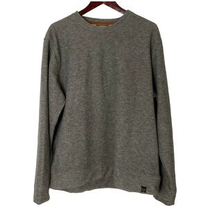 Jachs NY Mens Grey Wool Blend Long Sleeve Crewneck Pullover Sweater; Size XL.